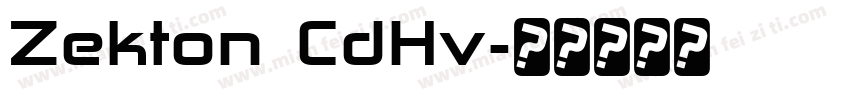 Zekton CdHv字体转换